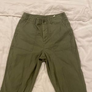 UNIQLO Green High-waisted Pants